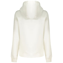 Suéter com capuz feminino Tommy Hilfiger de algodão branco