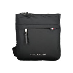 Bolsa de ombro Tommy Hilfiger preta de poliéster