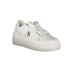 Tênis Tommy Hilfiger Branco de Couro Feminino