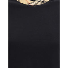 Camiseta Burberry Check com gola redonda