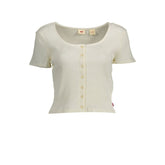 Top Levi's de algodão branco para mulheres