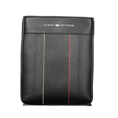 Bolsa de ombro masculina Tommy Hilfiger preta de polietileno