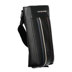 Bolsa de ombro masculina Tommy Hilfiger preta de polietileno