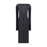 Vestido longo de jersey Miu Miu