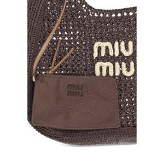 Bolsa de ombro Miu Miu Rafia