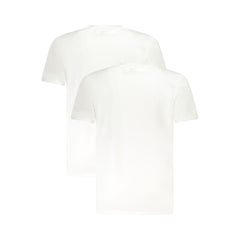 Camisa íntima masculina de algodão branco Tommy Hilfiger
