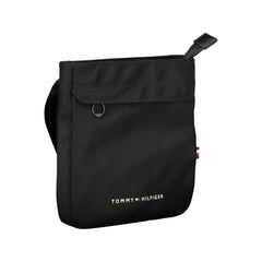 Bolsa de ombro masculina Tommy Hilfiger preta de poliéster