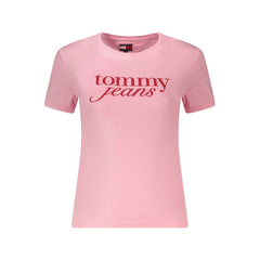 Tommy Hilfiger Tops e camiseta de algodão rosa