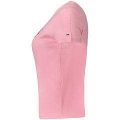 Tommy Hilfiger Tops e camiseta de algodão rosa