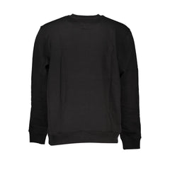 Tommy Hilfiger Sleek Moletom de algodão preto com gola redonda