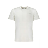 Camiseta masculina branca de algodão Tommy Hilfiger