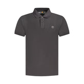 Camisa polo masculina Timberland preta de algodão