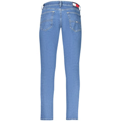 Tommy Hilfiger Azul Algodão Masculino Slim Tapered Jeans