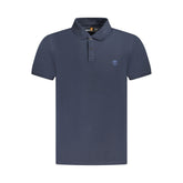 Camisa polo masculina de algodão azul Timberland