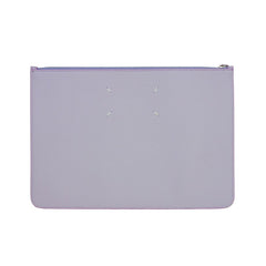 Bolsa clutch de couro de bezerro roxo Maison Margiela