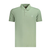 Camisa polo masculina de algodão verde Timberland