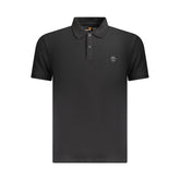 Camisa polo masculina Timberland preta de algodão