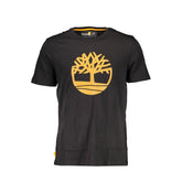 Camiseta Timberland de algodão preta