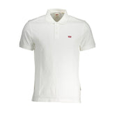 Camisa polo masculina Levi's de algodão branco