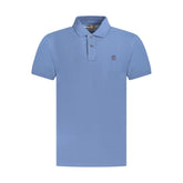 Camisa polo masculina de algodão azul Timberland