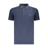 Camisa polo masculina de algodão azul Timberland