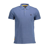 Camisa polo masculina de algodão azul Timberland