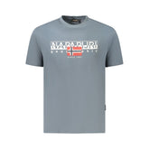 Camiseta masculina de algodão marrom Napapijri