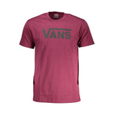 Camiseta masculina de algodão roxa da Vans