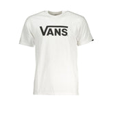 Camiseta masculina branca de algodão da Vans