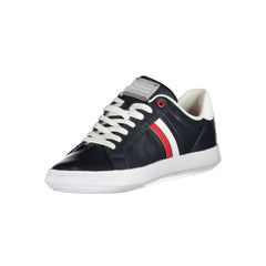 Tênis Tommy Hilfiger Sleek Blue com cadarço e detalhes contrastantes