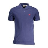 Camisa polo masculina Levi's de algodão azul