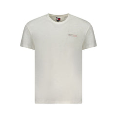 Camiseta masculina branca de algodão Tommy Hilfiger