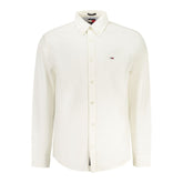 Camisa masculina branca de algodão Tommy Hilfiger