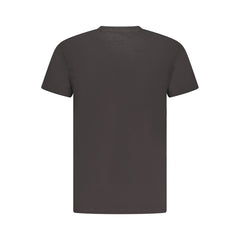 Camiseta masculina preta de algodão Tommy Hilfiger