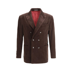 Jaqueta Blazer de Veludo Brunello Cucinelli