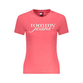 Tommy Hilfiger Tops e camiseta de algodão rosa