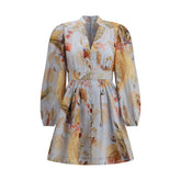 Vestido curto Zimmermann Ascension Plunge