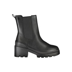Bota Tommy Hilfiger de poliéster preta