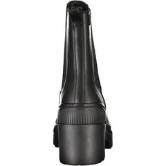 Bota Tommy Hilfiger de poliéster preta