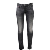 Calça jeans e calça Tommy Hilfiger preta de algodão