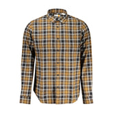 Camisa de algodão marrom Timberland