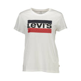 Camiseta e top de algodão branco Levi's