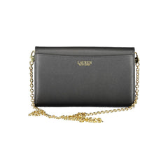 Bolsa de couro preta Ralph Lauren