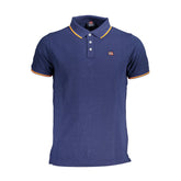 Camisa polo de algodão azul Noruega 1963