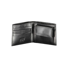 Carteira de couro preta Levi's