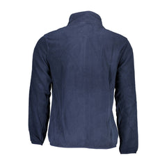 Suéter de poliéster azul da Noruega 1963