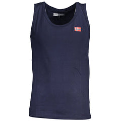 Camiseta de algodão azul Noruega 1963