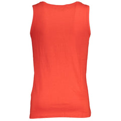 Camiseta de algodão vermelha Noruega 1963