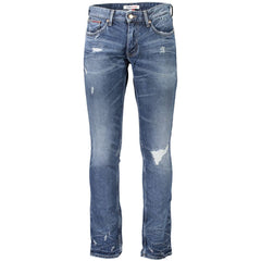 Calça jeans e calça Tommy Hilfiger de algodão azul
