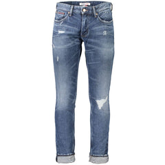 Calça jeans e calça Tommy Hilfiger de algodão azul